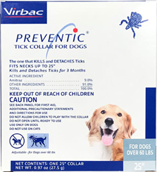 Preventic Tick Collar For Dogs Over 60 lbs - 25''