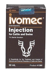 Ivomec (Ivermectin 1%) For Cattle & Swine, 50 ml