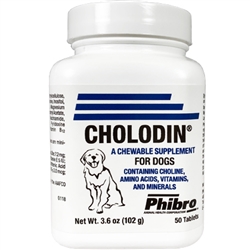 Cholodin Canine, 50 Chewable Tablets