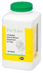 Pet-Tabs Vitamin Mineral Supplement, 180 Chewable Tablets