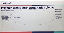 LATEX Exam Gloves,  Powder Free, Medium, 100/Box