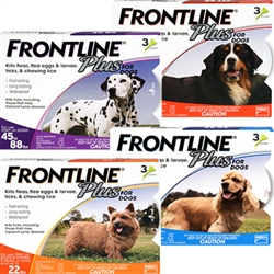 Frontline Plus For Dogs 45-88 lbs - Purple 12 Tubes