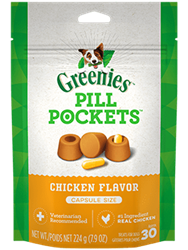 Greenies Pill Pockets For Dogs, Chicken For Capsules, 30 Count