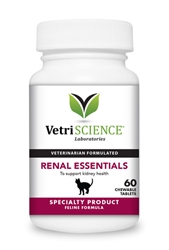 Renal Essentials For Cats, 60 Chewable Tablets