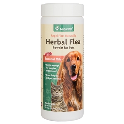 NaturVet Herbal Flea Powder For Pets, 4 oz