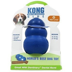 KONG Blue Dog Toy, Medium 15-35 lbs