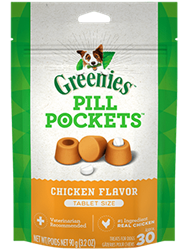 Greenies Pill Pockets For Dogs, Chicken For Tablets, 30 Count