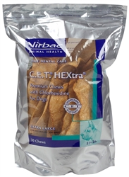 CET HEXtra Premium Chews With Chlorhexidine X-Large For Dogs - 30 Ct