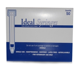 Ideal Syringe 6 cc, Without Needle, Regular Luer, 50/Box