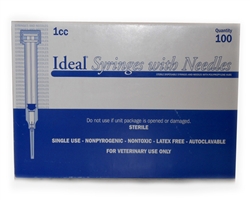 Ideal Tuberculin Syringe 1 cc, 25G X 5/8", Regular Luer, 100/Box