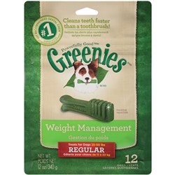 Greenies Weight Management Treat Pack, Regular 12 oz., (12 Count)