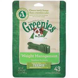 Greenies Weight Management Treat Pack, Teenie 43 Count