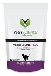 Vetri Lysine Plus For Cats, 120 Bite-Sized Soft Chews