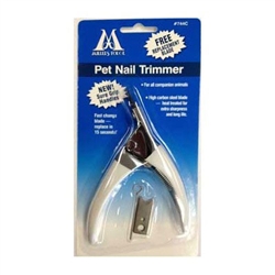 Pet Nail Trimmer With Free Replacement Blade & Styptic Powder