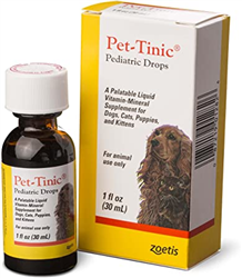 Pet-Tinic Pediatric Drops For Dogs, Cats, Puppies & Kittens, 1 oz.