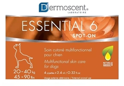 Dermoscent Essential 6 Spot-On Skin Care - Large Dog 45-90 lbs 4 Tubes