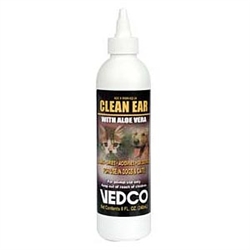 Vedco Clean Ear With Aloe Vera, 8 oz.