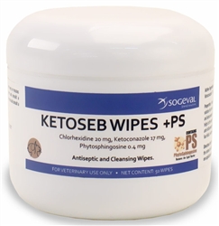 Ketoseb Wipes +PS, 60 Wipes