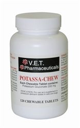 Potassa-Chew (Potassium Gluconate 200mg), 120 Chewable Tablets