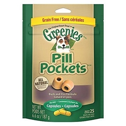 Greenies Pill Pockets Grain Free Formula Dogs, 6 Bag Pack