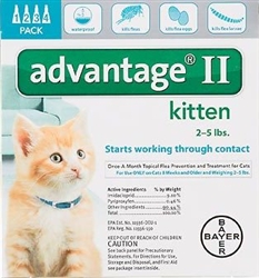 Advantage II For Kittens 1-5 lbs, 4 Pack