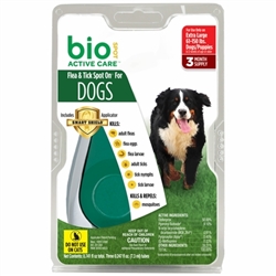 Bio Spot Active Care Flea & Tick Spot On, Dogs 61-150 lbs, 3 Months