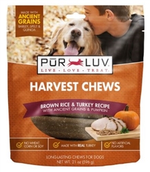 Pur Luv Harvest Chews Brown Rice & Chicken, 21oz