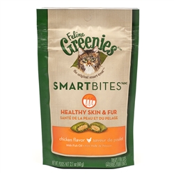 Feline Greenies SmartBites Healthy Skin & Fur - Chicken - 2.1 oz