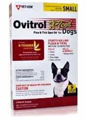 Ovitrol X-Tend Flea & Tick Spot On For Small Dogs 13-31 lbs, 3 Months