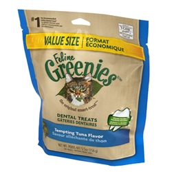 Feline Greenies Dental Treats, Tempting Tuna Flavor, 5.5 oz