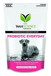 VetriScience Probiotic Everyday For Dogs, 30 Bite-Sized Chews