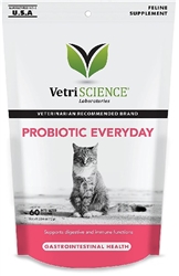 VetriScience Probiotic Everyday For Cats, 60 Bite-Sized Chews