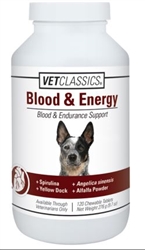 VetClassics Blood & Energy For Canines, 120 Chewable Tablets