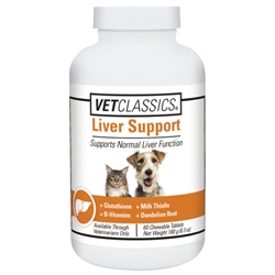 Vet Classics Liver Support, 60 Chewable Tablets