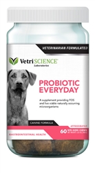 VetriScience Probiotic Everyday For Dogs, 60 Bite-Sized