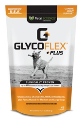 GlycoFlex Plus For Dogs Over 30 lbs, 45 Bite-Sized Chews