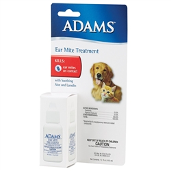 Adams Ear Mite Treatment, 0.5 oz