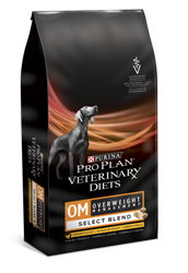 Purina Pro Plan Veterinary Diets OM SELECT BLEND Overweight Management Canine Formula CHICKEN - Dry, 6 lbs