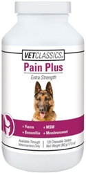 VetClassics Pain Plus For Dogs, 120 Chewable Tablets