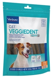 C.E.T. VeggieDent FR3SH Tartar Control Chews For Small Dogs <11 lbs, 30 Chews