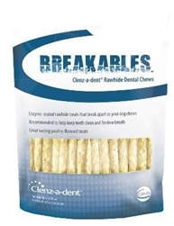 Clenz-a-dent Breakables Dental Rawhide Chews For Small Dogs, 15 Chews