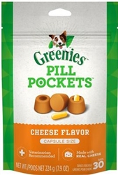 Greenies Pill Pockets For Dogs, Cheese Flavor For Capsules, 30 CT x 6 PK
