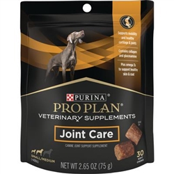 Purina Pro Plan Veterinary Joint Care Supplement,  30 Small/Medium Soft Chews